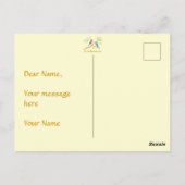Blauwe vogels ansichtkaart briefkaart (Achterkant)