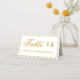 Blauwe Vogels Bruiloft Plaatskaartje