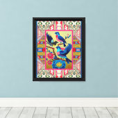 BLAUWE VOGELS CANVAS AFDRUK (Insitu (Houten vloer))