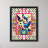 BLAUWE VOGELS CANVAS AFDRUK (Voorkant)