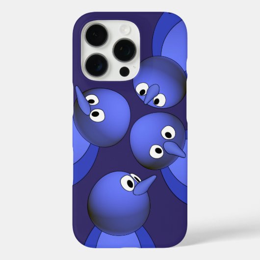 Blauwe vogels Case-Mate iPhone case (Achterkant)