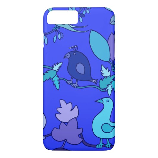 Blauwe Vogels Case-Mate iPhone Case (Achterkant)