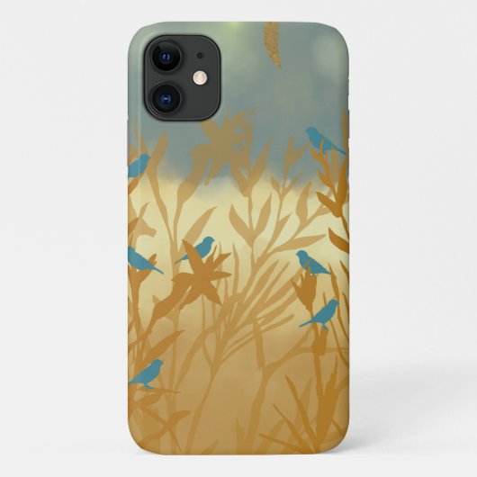 Blauwe vogels Case-Mate iPhone case (Achterkant)