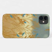Blauwe vogels Case-Mate iPhone case (Achterkant (horizontaal))