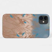 Blauwe vogels Case-Mate iPhone case (Achterkant (horizontaal))