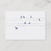 Blauwe vogels - Chubby Visitekaartje (Achterkant)