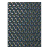 Blauwe vogels Donkerblauw Tafelkleed (Voorkant)