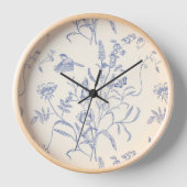  Blauwe Vogels en Bloemen Botanisch (Voorkant)