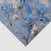 Blauwe Vogels en Bloesem Decoupage Tissuepapier (Detail)