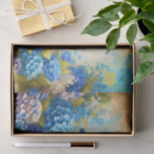  Blauwe Vogels en Hortensia's Tissuepapier (Geschenk)