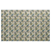  blauwe vogels en kerst Holly Berries Stof (Fat Quarter)