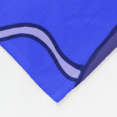 Blauwe vogels fleece deken (Hoek)