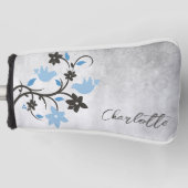 Blauwe vogels golfheadcover (Voorkant)