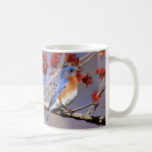 Blauwe Vogels Koffiekop III door BirdingCollectibl Koffiemok