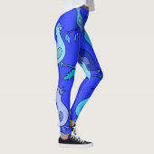 Blauwe vogels leggings (Rechts)