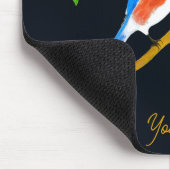 Blauwe vogels muismat (Hoek)