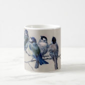 Blauwe vogels op een tak - Hector Giacomelli Koffiemok (Center)