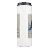 Blauwe vogels op een tak - Hector Giacomelli Thermosbeker (Achterkant)