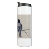 Blauwe vogels op een tak - Hector Giacomelli Thermosbeker (Geroteerd rechts)