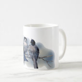  blauwe vogels op een tak koffiemok (Voorkant rechts)