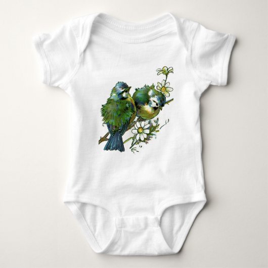  blauwe vogels romper (Voorkant)