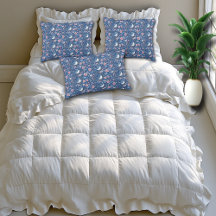 Blauwe Vogels Roze Rozen Elegant