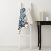  blauwe vogels sherpa deken (In situ)