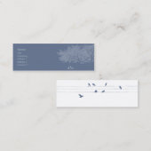 Blauwe vogels - Skinny Mini Visitekaartje (Voorkant / Achterkant)