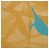 Blauwe vogels stof (Swatch)