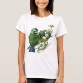 blauwe vogels t-shirt (Voorkant)