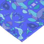 Blauwe vogels tafelkleed (Gekanteld)
