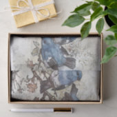 Blauwe vogels tissuepapier (Geschenk)