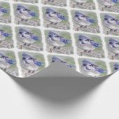 BLAUWE VOGELS VAN PARADISE CADEAUPAPIER (Hoek)