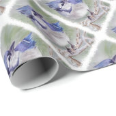 BLAUWE VOGELS VAN PARADISE CADEAUPAPIER (Rol Hoek)