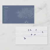 Blauwe Vogels - Zaken Visitekaartje (Voorkant / Achterkant)