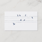 Blauwe Vogels - Zaken Visitekaartje (Achterkant)