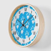 Blauwe volk Portugees hart in bloesems (Hoek)