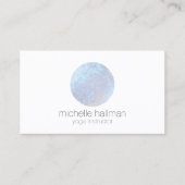 Blauwe Volle Maan Yoga, Life Coach, Healer Visitekaartje (Voorkant)
