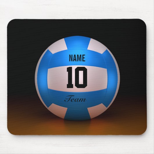 Blauwe volleybal muismat (Voorkant)