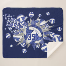 blauwe volleybalsterren meisjes