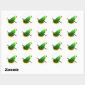 Blauwe voorzijde Amazon Parrot Sticker (Vel)