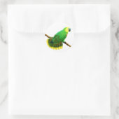 Blauwe voorzijde Amazon Parrot Sticker (Tas)