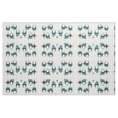 blauwe vormen Mid Century Moderne Stof (Fat Quarter)
