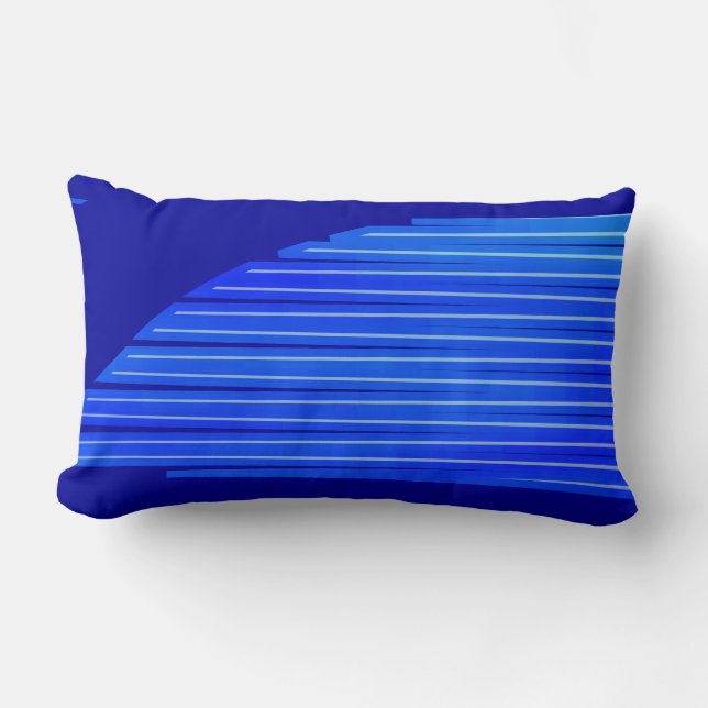 Blauwe vorst kussen (Voorkant)