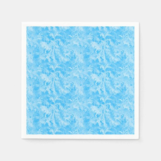 Blauwe vorst servet (Voorkant)