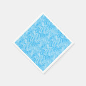 Blauwe vorst servet (Hoek)