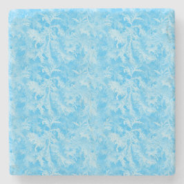 Blauwe vorst stenen onderzetter