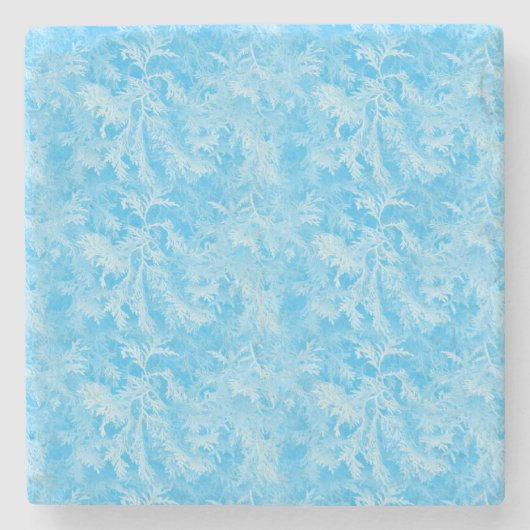 Blauwe vorst stenen onderzetter (Voorkant)