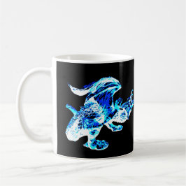 Blauwe Vorstdraak Arctisch Ijs Rijk Mythisch Beest Koffiemok
