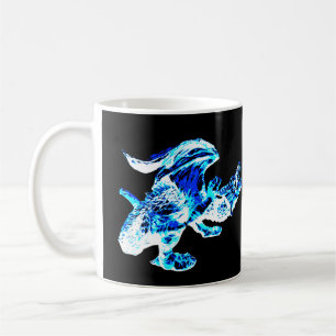 Blauwe Vorstdraak Arctisch Ijs Rijk Mythisch Beest Koffiemok